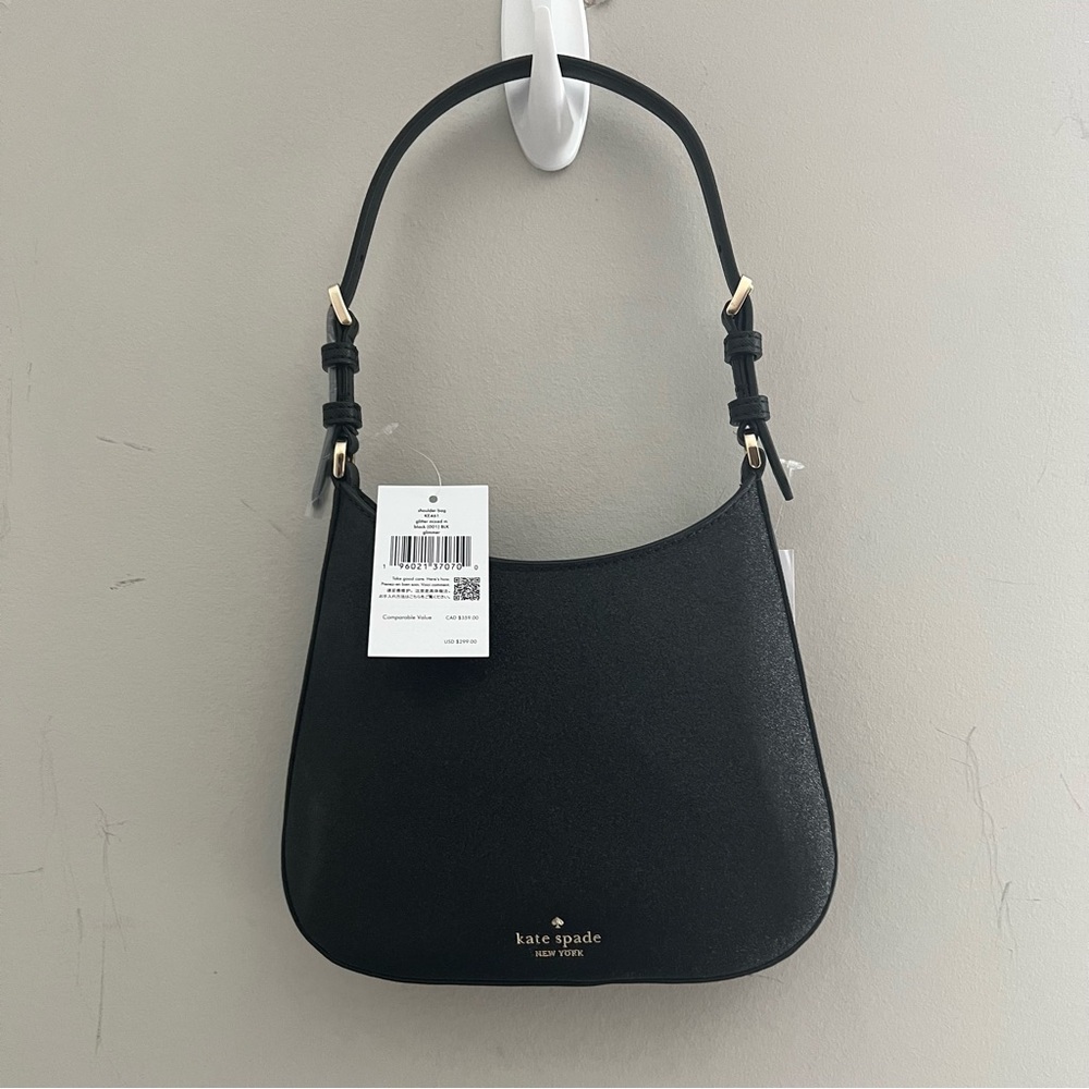 Kate Spade Glimmer Glitter Shoulder Bag, Black